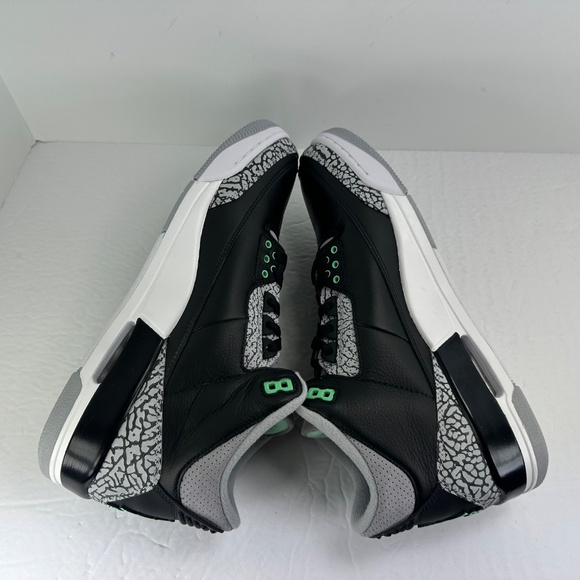 Nike Air Jordan 3 Retro Black Green Glow Grey CT8532-031 Men’s Size 11 - Picture 4 of 13